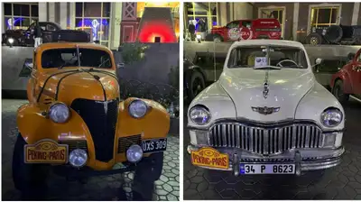 Участники ралли, уникальные ретро-автомобили, фото - Новости Zakon.kz от 04.06.2024 13:41