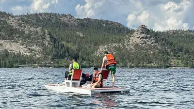 поездка на катамаране едва не закончилась трагедией в Акмолинской области, фото - Новости Zakon.kz от 06.06.2024 18:31