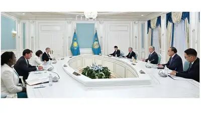 встреча с президентом, фото - Новости Zakon.kz от 14.06.2024 18:48