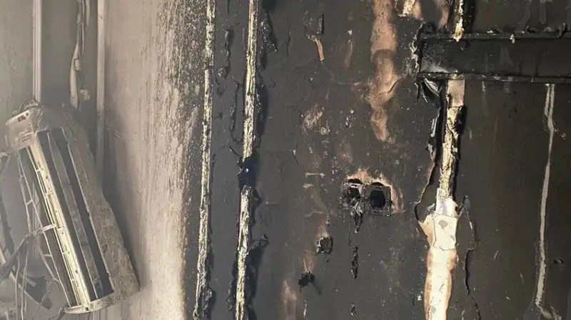 В Караганде произошел пожар в гостинице