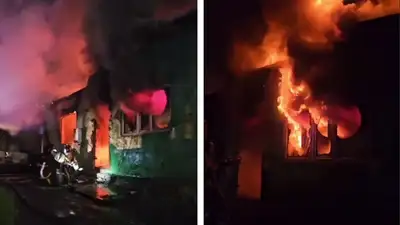 пожар в общежитии, фото - Новости Zakon.kz от 17.06.2024 01:44