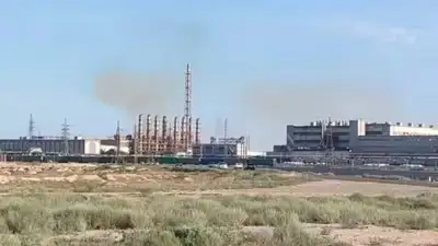 Актау, выброс газа, КазАзот, фото - Новости Zakon.kz от 17.06.2024 14:51