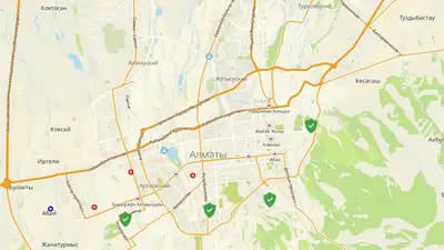 карта Алматы, фото - Новости Zakon.kz от 18.06.2024 20:36