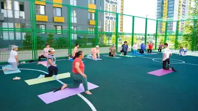 Участники социального проекта AULAFIT поддержали экологическую акцию, фото - Новости Zakon.kz от 27.06.2024 15:26