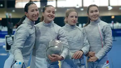 Фехтование Серебро Азии, фото - Новости Zakon.kz от 28.06.2024 12:20