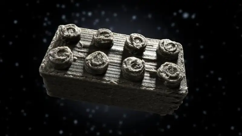 Метеорит превратили в игрушечные блоки для строительства лунных станций