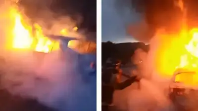 пожар, фото - Новости Zakon.kz от 30.06.2024 22:23