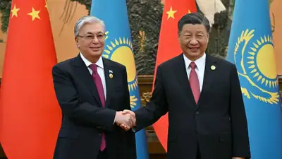 Токаев и Си Цзиньпин, фото - Новости Zakon.kz от 28.06.2024 13:00
