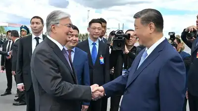 Си Цзиньпин и Токаев, фото - Новости Zakon.kz от 03.07.2024 16:49