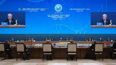 Президент Касым-Жомарт Токаев выступил на заседании Совета глав государств – членов ШОС, фото - Новости Zakon.kz от 04.07.2024 18:49