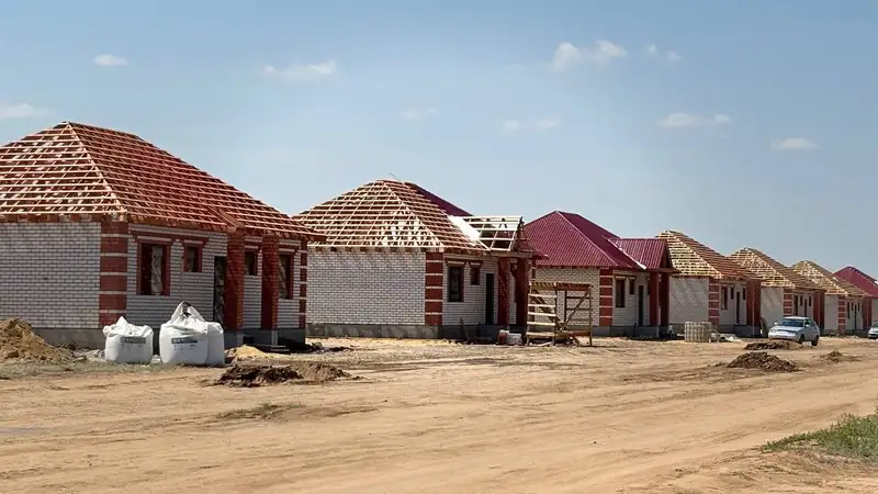 В Актюбинской области строительство домов идет активными темпами