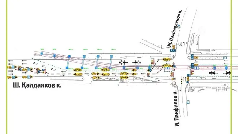 В Астане ограничат движение на мосту Арыс до Тауелсиздик из-за LRT