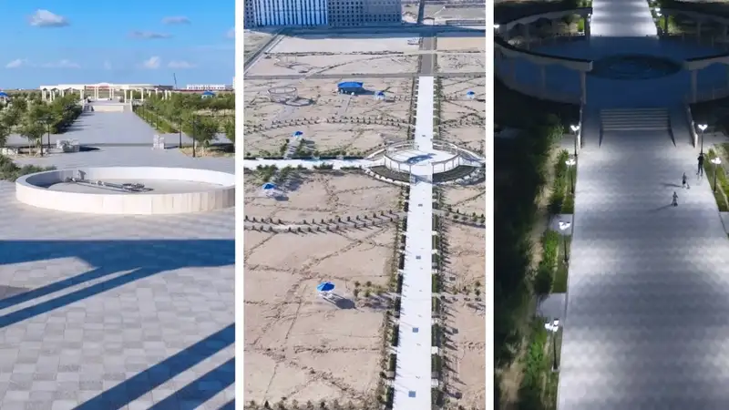 "Степь и фонари": на новый парк в Актау обрушилась критика