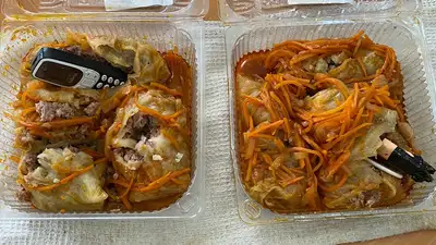 КУИС МВД РК, Кроссовки с сюрпризом, голубцы с &quot;начинкой&quot;, колонии, департамент уголовно-исполнительной системы по Карагандинской области, Улытауская область , фото - Новости Zakon.kz от 16.07.2024 11:02