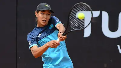 Амир Омарханов провел матч второго круга в одиночном разряде Кубка президента, фото - Новости Zakon.kz от 25.07.2024 16:18