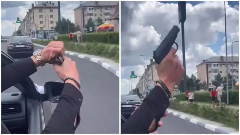 "Стрельба" из свадебного кортежа: в Костанае рассмотрели дело мужчины с пистолетом