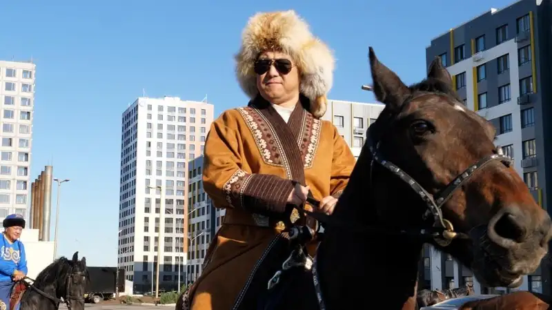 Парад всадников состоялся в Астане в преддверии Всемирных игр кочевников