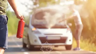 автомобиль сгорел, фото - Новости Zakon.kz от 29.07.2024 01:51