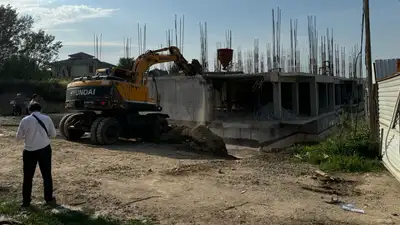 В Алматы сносят жилой комплекс &quot;Graff&quot;, фото - Новости Zakon.kz от 30.07.2024 09:09