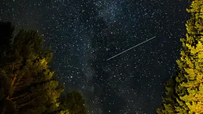 Звездопад Персеиды попал в объектив алматинского фотографа, фото - Новости Zakon.kz от 16.08.2024 11:32
