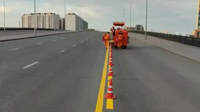 Новая автобусная полоса в Астане, фото - Новости Zakon.kz от 28.08.2024 12:22