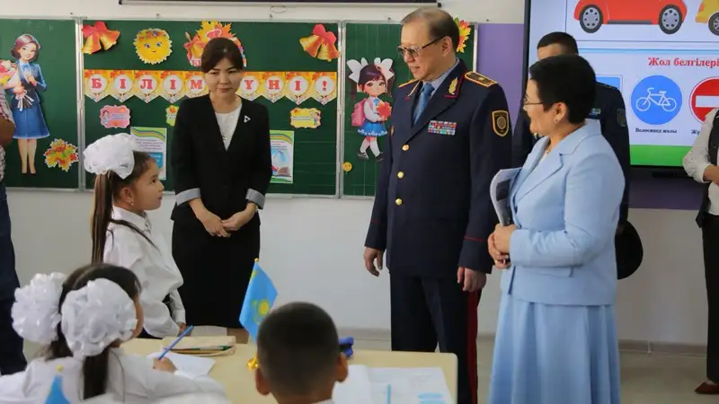 В Туркестанской области почти для 500 тысяч школьников провели занятия по безопасности дорожного движения