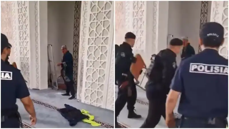 В Астане мужчина с ножом ворвался в мечеть и требовал освободить незаконно осужденных