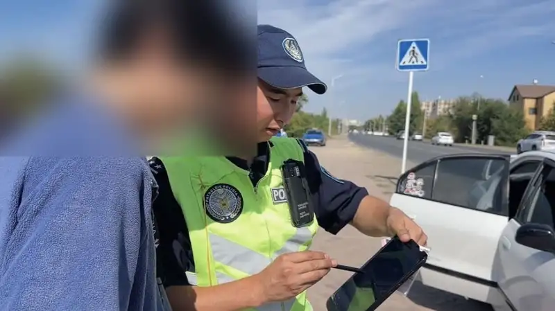 Водитель на машине с российскими номерами за три дня в Уральске нарушил ПДД более 40 раз
