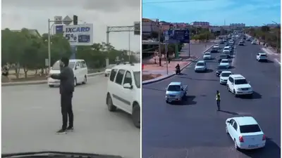 Полиция, можно ли простым гражданам регулировать движение на перкрестке, фото - Новости Zakon.kz от 09.09.2024 10:03