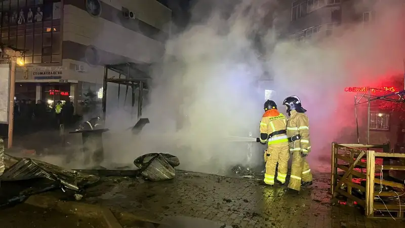 Взрыв прогремел в донерной в Астане