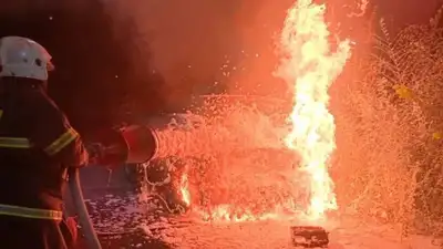 пожар в Экибастузе, фото - Новости Zakon.kz от 26.09.2024 22:05