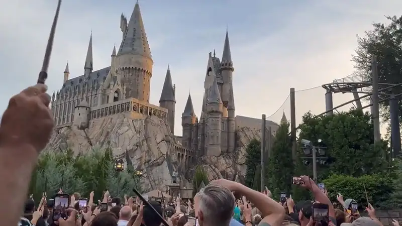 Палочки вверх: фанаты "Гарри Поттера" почтили память Мэгги Смит