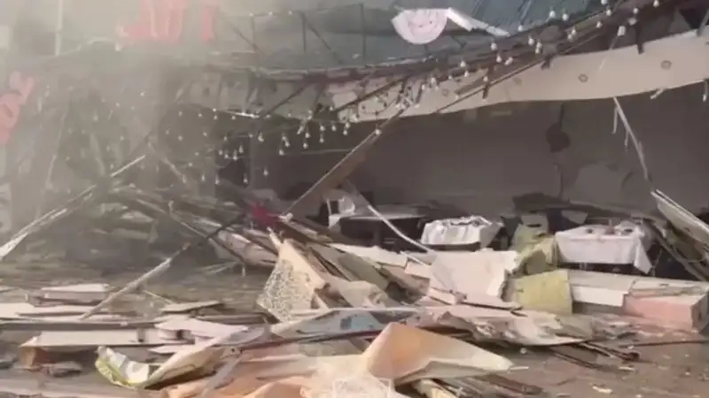 Взрыв в кафе Астаны: МВД опубликовало жуткие кадры с места ЧП