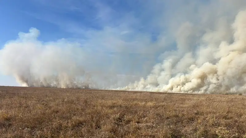 Природные пожары вспыхнули в шести районах Акмолинской области