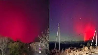 Полярное сияние увидели в небе жители Семея и Караганды, фото - Новости Zakon.kz от 11.10.2024 03:03
