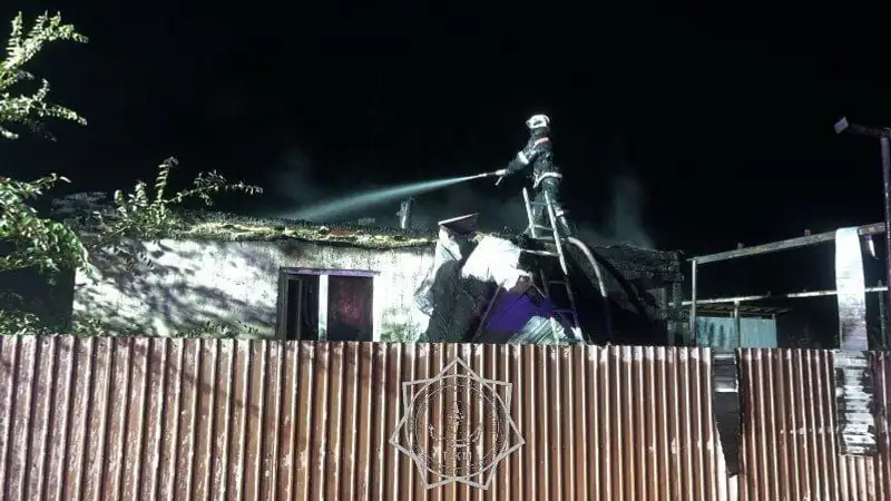 Пожар близ Талгара: заместитель министра внутренних дел прибыл на место происшествия