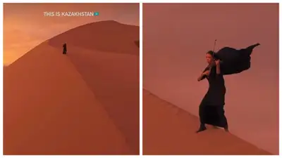 Мелодия из "Дюны" зазвучала на барханах нацпарка "Алтын-Эмель", фото - Новости Zakon.kz от 19.10.2024 12:31