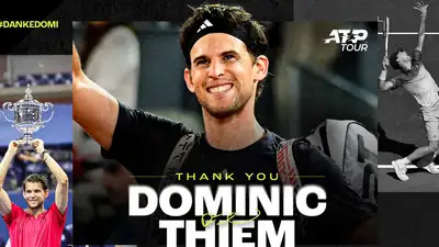 Чемпион US Open Доминик Тим провел последний матч в карьере, фото - Новости Zakon.kz от 23.10.2024 10:56