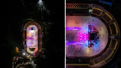 Медеу с высоты птичьего полета, фото - Новости Zakon.kz от 02.11.2024 21:58