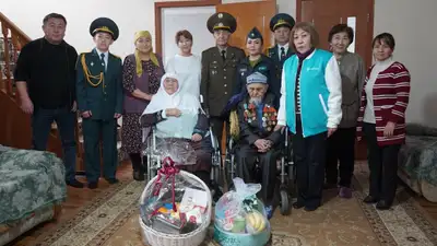 100-летний юбилей отметил ветеран войны в Алматы, фото - Новости Zakon.kz от 05.11.2024 16:53