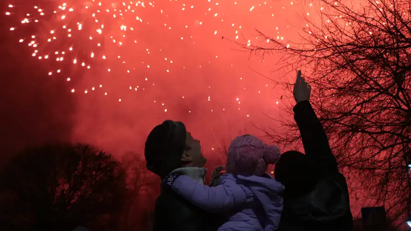 Где запустят салют на Новый год в Астане