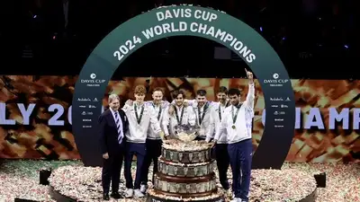 Сборная Италии с Синнером второй год подряд завоевала Кубок Дэвиса, фото - Новости Zakon.kz от 25.11.2024 09:21