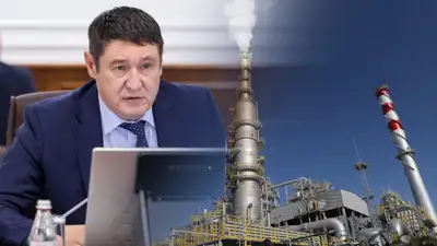 Министр энергетики Алмасадам Саткалиев, строительство нового НПЗ, Казахстан , фото - Новости Zakon.kz от 25.11.2024 14:49