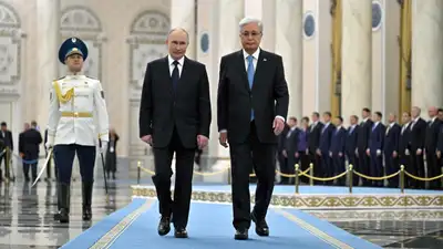 увеличение товарооборота обсудили Токаев и Путин, фото - Новости Zakon.kz от 27.11.2024 20:05