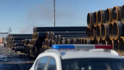Жетысуская область, кража труб газопровода, фото - Новости Zakon.kz от 02.12.2024 17:28