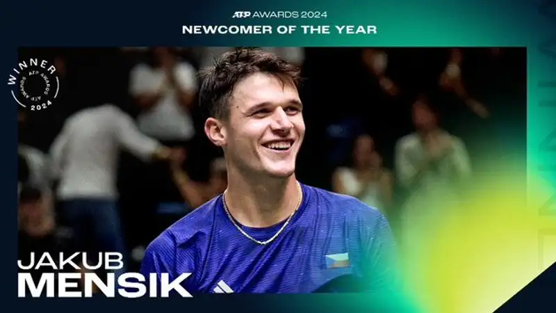 Якуб Меншик признан новичком года на премии ATP Awards