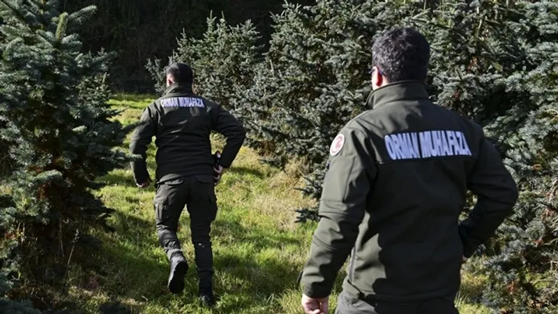 Из-за вырубки елок в Стамбуле устроили дежурство в лесах