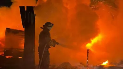 пожар в бане, фото - Новости Zakon.kz от 03.01.2025 01:47