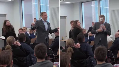 Экс-министру Германии бросили в лицо предмет, напоминающий торт, фото - Новости Zakon.kz от 09.01.2025 21:02