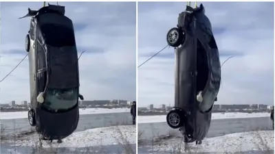 Затонувший автомобиль , фото - Новости Zakon.kz от 10.01.2025 14:38